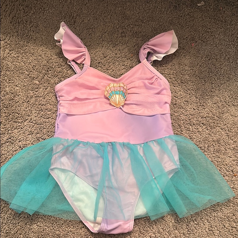Mermaid Little Girls Swimsuit- worn once!